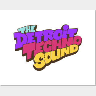 The Detroit Techno Sound  - Awesome Detroit Techno Typography Posters and Art